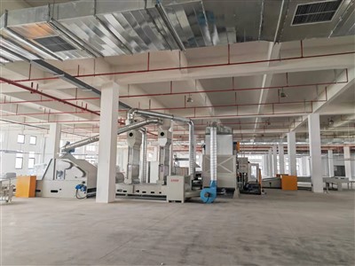 수직 섬유 생산 라인